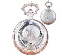 Eventerde Orologio da tasca Classico, Orologio da tasca Vintage | I numeri arabi sono in orologio vintage, in rilievo, Orologio di grano Pentagramma con catena per, argento, Se