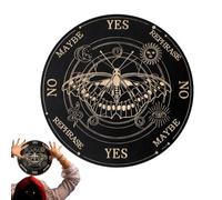 Eventerde Ouija - Tavola a pendolo per divinazione e oracolo | Piastra decorativa in legno con incisione, per principianti e amici