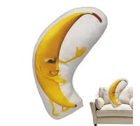 Eventerde Peluche Banana, Peluche Banana - Decorazione portachiavi del fumetto sonoro,Divertente peluche ornamento giocattolo coccolante per regali di festa, casa, tavolo