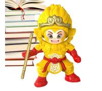 Eventerde Scimmia Realistica - Statuetta con viso che cambia - Ornamento decorativo realistico di scimmia per ufficio, biblioteca, vetrina salotto