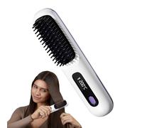 Eventerde Spazzola Termica Per Capelli | Styler Asciugacapelli Volumizzante - Spazzola Elettrica Senza Fili Con 3 Livelli Regolabili Schermo Touch Per Styling Donne Ragazze Casa Viaggio Volume