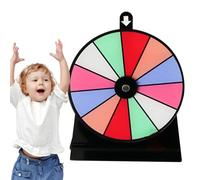 Eventerde Spinner Ruota Prezzo con Supporto Ruota Prezzo | Gioco di Ruota Rimovibile Antiscivolo con Supporto,Lavagna Acrilico cancellabile a Secco, Ruota Prezzo Tavolo 12 Slot per Giochi