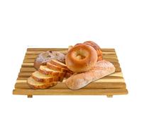 Eventerde Tavole per il pane in legno, antiscivolo e grande superficie di lavoro in legno, per prodotti da forno, per il pane - per pasta bagel cottura tagliare, impastare, toast carne, snack