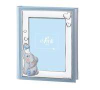 Eventi Album Fotografico per Bambini con Cornice Elefantino, 20x25 cm, Celeste