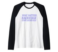Evento Backstage Fase Teatro Concerto Attore Festival Regalo Maglia con Maniche Raglan