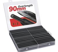 Eventronic 90mm Super Lungo Guaina Termorestringente, Restringimento 3:1, Impermeabili IP65 con Adesivo, Ideali per l'isolamento Elettrico e i Connettori dei Fili, Non Sbiadire Mai