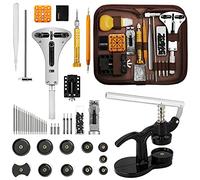 Eventronic 【Versione Combinata】 Kit Riparazione Orologi+Pressa Orologio Professionale, Attrezzi di Apertura Orologi, Kit Riparazione Orologio, Tool Kit orologiaio,12 Pezzi Cassa Posteriore Orologio