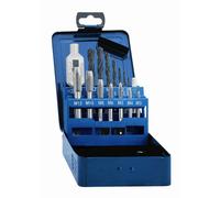 Eventus by Exact 20334 HSS M3-M12 - Set per filettatura da 15 pezzi, con punte elicoidali Ø 2,5-10,2 mm e giramaschi regolabile 1 1/2