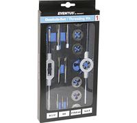 Eventus by Exact 70607 - Set di filettature metriche in HSS M3, M4, M5, M6, M8, M10, M12