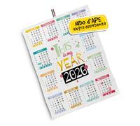 evenue Canovaccio da Cucina Natalizio, Strofinaccio in Cotone a Nido d'Ape Assorbente Idee Regalo Natalizi Utili per la Casa Personalizzato Con Illustrazione Originale Calendario Il Mio Anno 2026