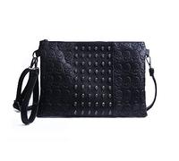 EVEOUT Borsa a tracolla da donna con decorazioni teschio punk,Borsa a tracolla in PU gotiche di teschi Borsa a mano con catena