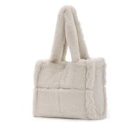 EVEOUT Borsa Tote Peluche per Donne,Elegante Borse a Spalla Colore Puro Soffice in Morbida Pelliccia Sintetica per Outfit Invernale