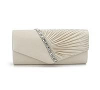 EVEOUT Pochette e Clutch Borsa da Donna Raso con Cristallo Borsa a tracolla Borsa da sposa per il matrimonio Festa Ballo studentesco