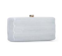 EVEOUT Pochette in Acrilico Quadrata Donne con Catena Elegante Borsetta Serata Marmorizzata Clutch da Sera per Matrimonio Ballo Festa