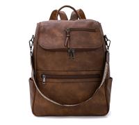 EVEOUT Zaino da Donna Antifurto in Ecopelle con Scomparto per Computer Portatile e Tracolla,Borse a zainetto per viaggi,scuola,lavoro