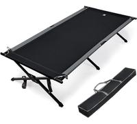 EVER ADVANCED Letto da campeggio per adulti, supporto da 250 kg, letto singolo extra largo, XXL, pieghevole, portatile, con borsa per il trasporto, per campeggio, viaggi, pesca,escursione, ufficio