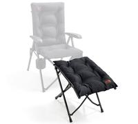 EVER ADVANCED Poggiapiedi pieghevole con altezza di 47 cm, pieghevole, imbottito, poggiapiedi per poltrona, giardino e balcone