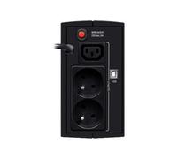 EVER Duo 550 PL UPS AVR USB Black (offline) ups T/DAVRTO-000K55/01