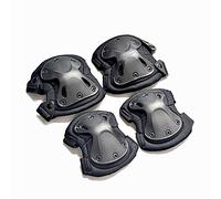 Ever Fairy Ginocchiere e gomitiere Combattimento tattico Militare, Imbottitura con scocca a X Rigida, Protezione Tattica Imbottita per la Sicurezza Durante Lo Sport (Black)
