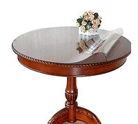 Ever Fairy Rotonda tovaglia in PVC Trasparente Impermeabile plastica Trasparente tovaglie tovagliette da scrivania Pad Impermeabile Protector Custom Dimensioni, Thick 2mm, Dia.120cm