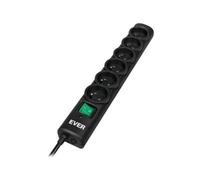 EVER OPTIMA 5M 6 SALIDAS AC 250 V NEGRO
