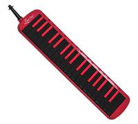 Ever Play Melodica di colore nero/rosso, 37 tasti, concustodia