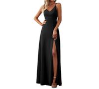 Ever-Pretty Abiti da Cerimonia Maxi con Scollo a V e Cinturino a Spaghetti Senza Maniche Abito da Damigella d'Onore con Spacco46