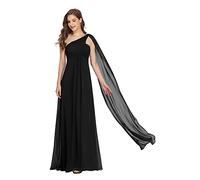 Ever-Pretty Vestito da Cerimonia Una Spalla Linea ad A Chiffon Lungo Formale Donna Vestiti da Sera 09816