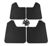 EVER Set di parafanghi universali con accessori, colore nero, per camion, auto, SUV, furgoni