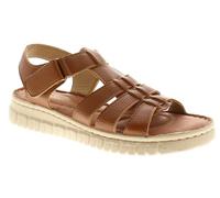 Ever So Soft Porto Sandali con zeppa da donna, Marrone chiaro, 38 EU