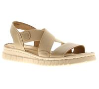 Ever So Soft United - Sandali con zeppa da, Tortora, 38 EU