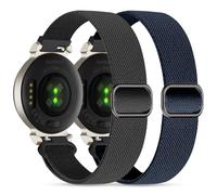 EverAct 2 cinturini in nylon per Garmin Lily 2,14 mm elastico in nylon morbido fiocco cinghie di ricambio regolabile per Lily 2 Classic/Active Smart Watch accessori per donne