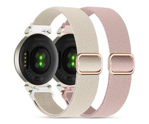EverAct 2 cinturini in nylon per Garmin Lily 2,14 mm elastico in nylon morbido fiocco cinghie di ricambio regolabile per Lily 2 Classic/Active Smart Watch accessori per donne, 14mm Breite, 135-215mm