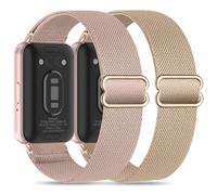 EverAct Cinturino elastico compatibile con Samsung Galaxy Fit 3 Cinturino di ricambio per orologio Samsung Galaxy Fit 3 SM-R390 nylon cinturino di ricambio sportivo orologio da polso donna uomo