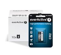 everActive 10 batterie al litio CR2 850 mAh, 3 Volt, lunga durata 10 anni