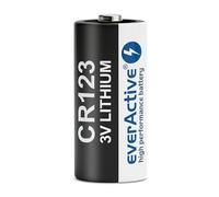 everActive 50 batterie al litio CR123 da 3 V, 10 anni