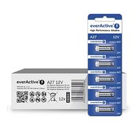 EverActive 60 x batterie alcaline A27,12 V 25 mAh 27 mAh EL-812 MN27 G27A LR27A - 12 blister