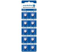 everActive AG5 / G5 / LR48 / LR754 - Batterie alcaline a bottone, 1,5 V, lunga durata, confezione da 10