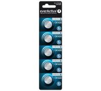 everActive CR1620 3 V, 5 batterie al litio, batteria più potente, durata di 10 anni, 5 pezzi, 1 blister