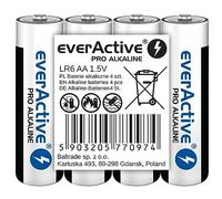 everActive Batterie AA Pro alcaline Mignon LR6 R6 1,5 V, confezione da 4 | Massime prestazioni, durata di 10 anni