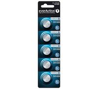 everActive CR1620 3 V, 5 batterie al litio, batteria più potente, durata di 10 anni, 5 pezzi, 1 blister