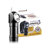 torcia frontale lampada led luce ricaricabile potente da testa solo 7cm x 500lm