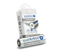 everActive EverActive 18500 - Batteria agli ioni di litio da 3,7 V, 2100 mAh, con circuito di protezione PCM, precaricata, fino a max. 30%, 1 pezzo, EV18500-21M