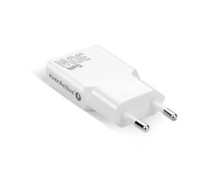 everActive GaN SC-385Q - Caricatore super sottile a 2 porte con Dual USB-C PD 30 W, compatto e veloce, modello