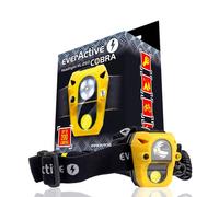 EverActive HL-250 Torcia Frontale LED 200 Lumen Sensore Cree COB, Nero/Giallo