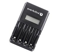 EverActive NC-450 Black Edition - Caricabatterie intelligente per batterie AA, AAA, Ni-MH
