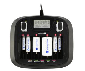 EverActive NC-900U Caricabatterie Professionale LCD 6 canali indipendenti