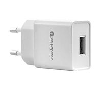 everActive SC-200 - Caricabatteria con 1 Presa USB, 2,4 A, Elevata efficienza, Ricarica Rapida, Potenza Totale 12 W, Corpo Solido e Unico