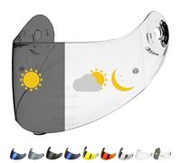 Everalo Visiera Casco Compatibile con Xlite x803 - x802 - x802r - x802rr - x702 - x661 - x603 - xsf 02 - Visiere Compatibili Nolan Pinlock Ready (Fotocromatico)