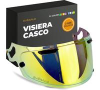 Everalo Visiera Compatibile con Arai Chaser X - Rx7v - Rx7x - Quantic - Quantum X - Concept X - Concept Xe - Renegade V - Profile V - Qv Pro - Vas V - Visiere Casco Pinlock Ready (Oro Cromo)